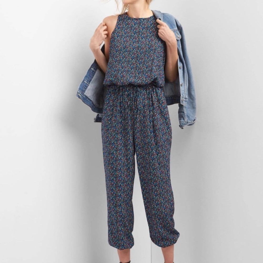 Gap Sleeveless Confetti Jumpsuit